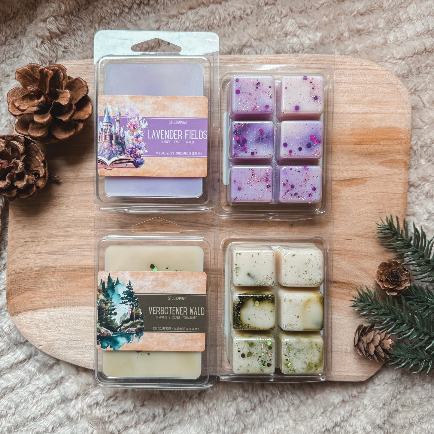 Handgemachter Duftwachs aus Sojawachs - vegane Wax Melts - nachhaltig und tierversuchsfrei hergestellt