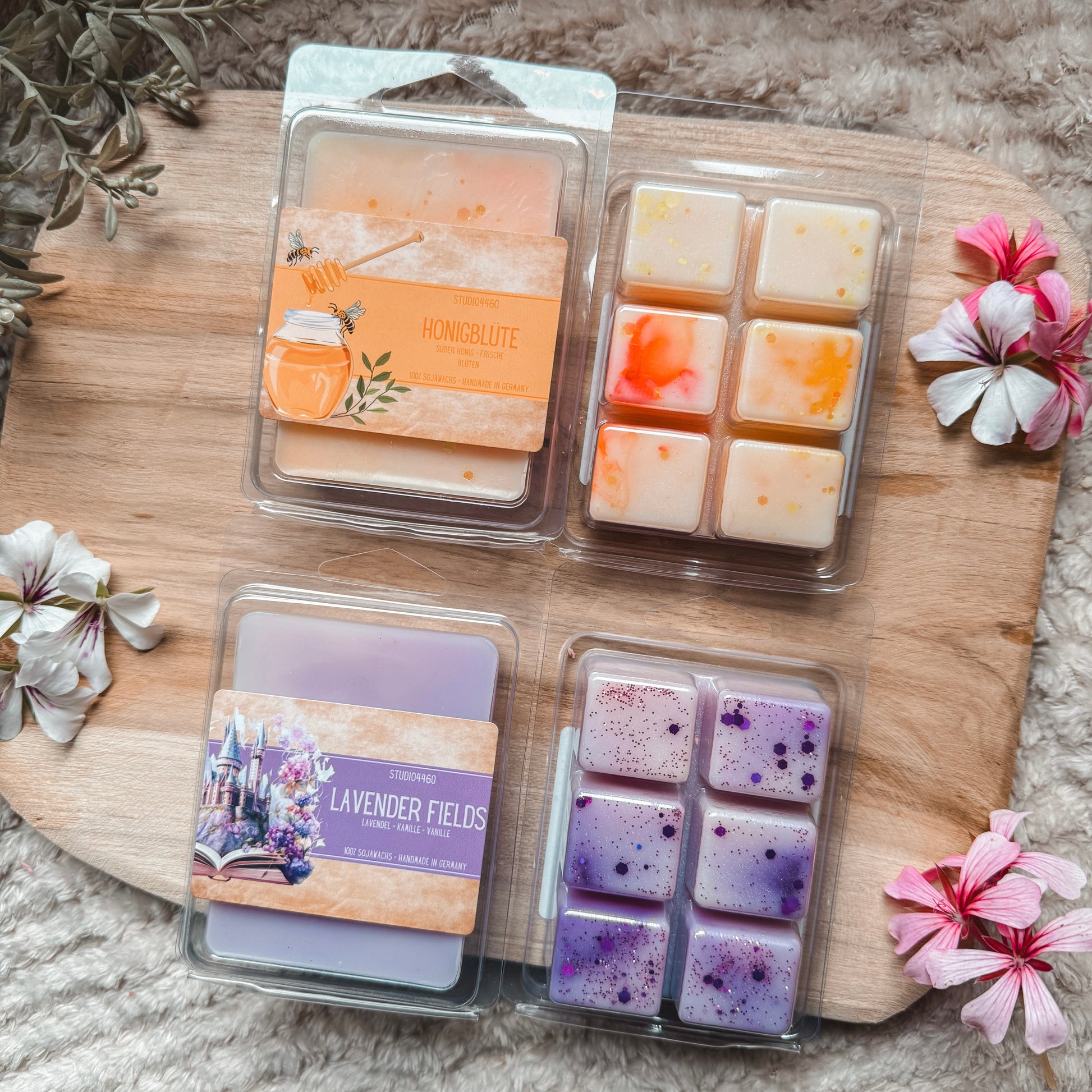 Handgemachter Duftwachs aus Sojawachs - vegane Wax Melts - nachhaltig und tierversuchsfrei hergestellt