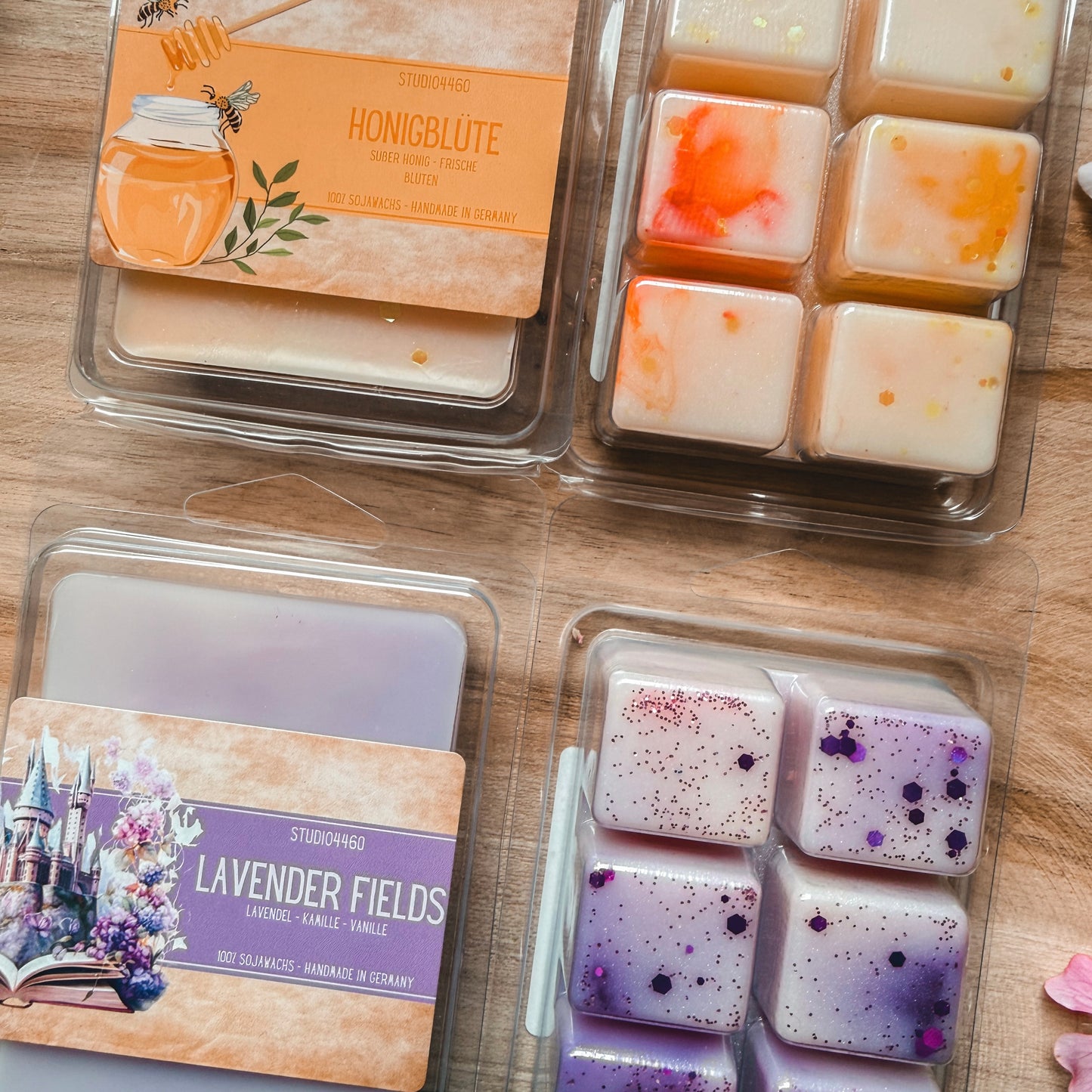 Handgemachter Duftwachs aus Sojawachs - vegane Wax Melts - nachhaltig und tierversuchsfrei hergestellt
